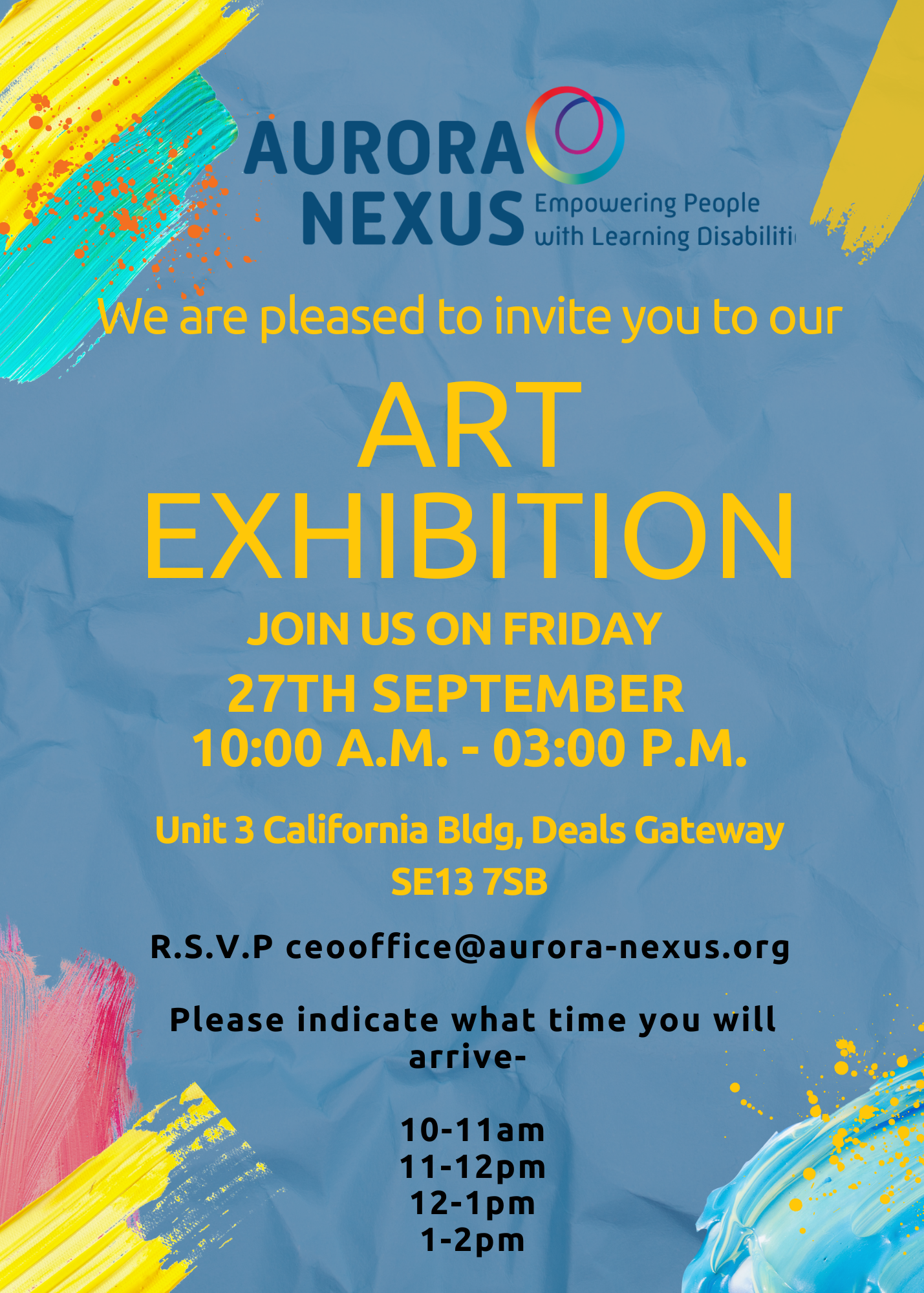 Invitation to Aurora Nexus Art Exhibition